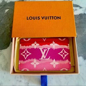 Louis Vuitton Limited Edition Escale Card Holder in Rouge.